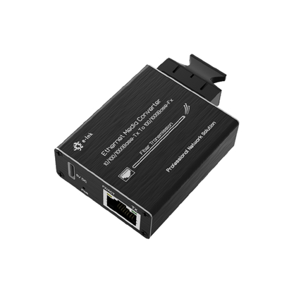 Mini 10/100/1000Mbps Media Converter SFP Slot 20KM Fiber Plug & Play