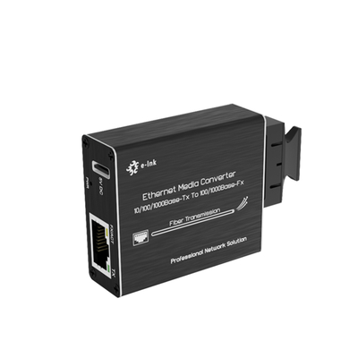 Mini 10/100/1000Mbps Media Converter SFP Slot 20KM Fiber Plug & Play