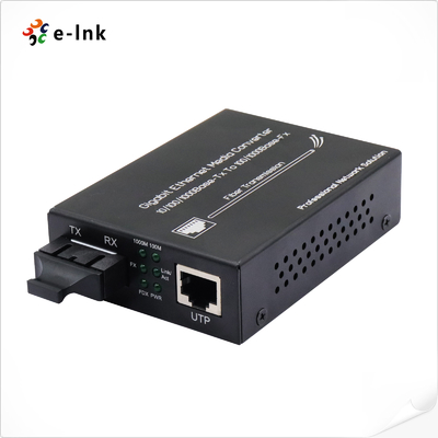 10/100/1000Mbps Gigabit Ethernet Media Converter | SMF 40km | IEEE 802.3 Compliant