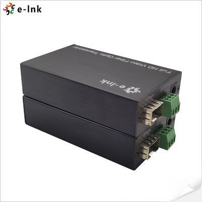 E- Link HDMI bidirectional audio Over Fiber Optic Extender 1 Channel Audio RS232 Data Single Mode