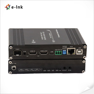 Multi-Function 4K60Hz HDMI Fiber Optic Extender - KVM, IR, RS232, EDID & Network Transmission