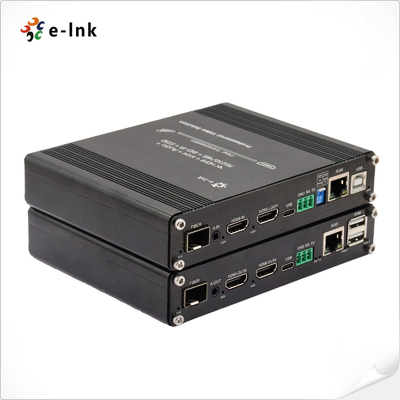 Multi-Function 4K60Hz HDMI Fiber Optic Extender - KVM, IR, RS232, EDID & Network Transmission