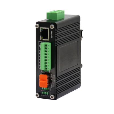 Industrial Ethernet-Serial Media Converter RS232/485/422 SFP, DIN Rail Mount