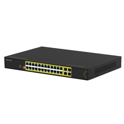 Industrial 24 Port Gigabit PoE Switch 4 SFP Uplinks Managed Layer 2+ Switching
