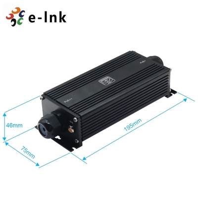 Industrial PoE Extender – 1-in 1-out, Gigabit, 90W, IP67, -40°C to 80°C