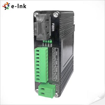 Industrial Serial to Fiber Converter, RS232 RS485 RS422, 80km Single Mode Support