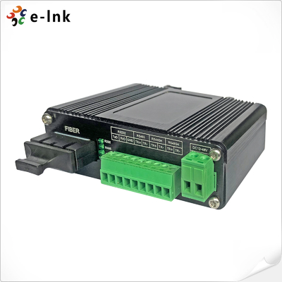 Industrial Serial to Fiber Converter, RS232 RS485 RS422, 80km Single Mode Support