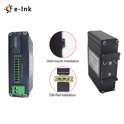 Industrial Serial to Fiber Converter, RS232 RS485 RS422, 80km Single Mode Support