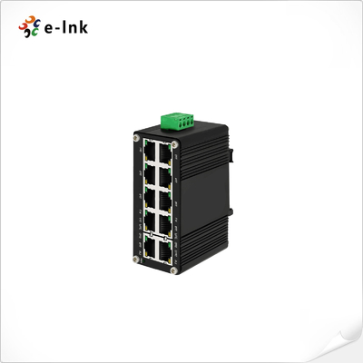 Micro Industrial 8-Port 10/100/1000T 802.3at PoE + 2-Port 10/100/1000T Compact Ethernet Switch