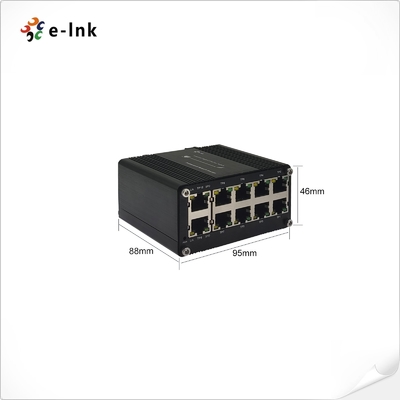 Mini Industrial Unmanaged 10-Port Gigabit Ethernet Switch, 12~48VDC Power Input
