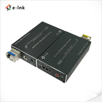 4K HDMI Fiber Optic Extender with Stereo Audio, 80km Long-Distance Transmission