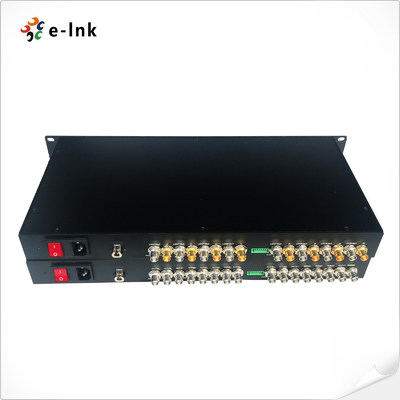 1U Rack-Mountable 8-Channel SD/HD/3G-SDI over Single Fiber WDM/CWDM/DWDM Uncompressed Extender