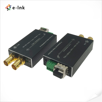 Wholesale 12G SDI Video Over Fiber Converter With Tally RS485 and Loop Out SMF LC 20KM for HDTV