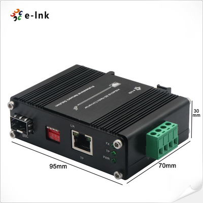 Micro Industrial 10G Non-blocking Wire-speed Ethernet Media Converter for Copper