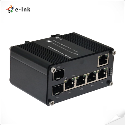 PoE Pass-Through Switch with 95W Input and 71W Output for Harsh Environments