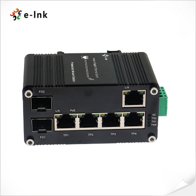 PoE Pass-Through Switch with 95W Input and 71W Output for Harsh Environments