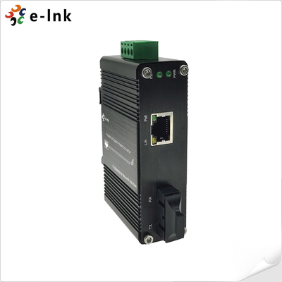 Micro Industrial Media Converter between 10/100BASE-T and 100BASE-FX Fiber