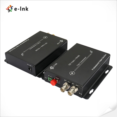 HD-SDI Fiber Converter with Embedded Audio & RS422/485 Data Transmission