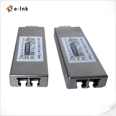 Mini 4K HDMI Fiber Optic Transceiver Supports HDMI 1.4a up to 300m Distance