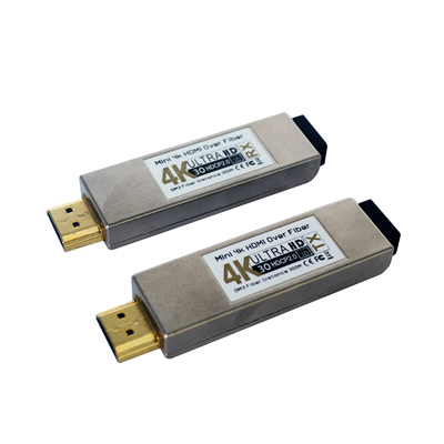 Mini 4K HDMI Fiber Optic Transceiver Supports HDMI 1.4a up to 300m Distance