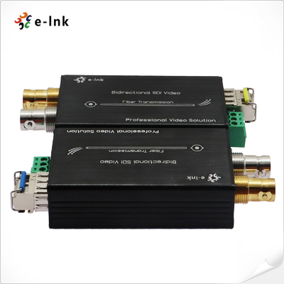 Mini 3G/HD-SDI Fiber Converter with 1-Channel Bi-Directional Video Transmission
