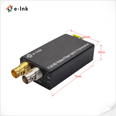 Mini 3G/HD-SDI Fiber Converter with 1-Channel Bi-Directional Video Transmission