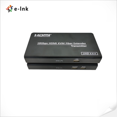 LNK-HF201KM KVM HDMI 2.0 Fiber Extender with USB for 4K Video Transmission