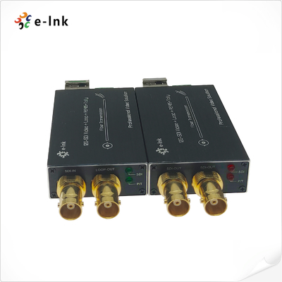 4K 12G SDI Fiber Converter with Loop Out Monitoring and Embedded Audio