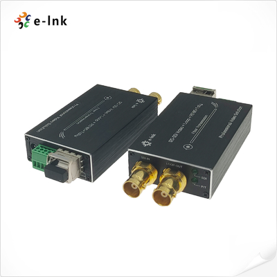 Mini 12G-SDI to Fiber Optic Converter with Audio, Tally, and RS485 Support