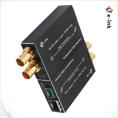 Mini 12G-SDI to Fiber Optic Converter with Audio, Tally, and RS485 Support