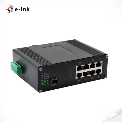 Industrial Ethernet Switch with 8 TP ports and 1 fiber port for Integrating Networks