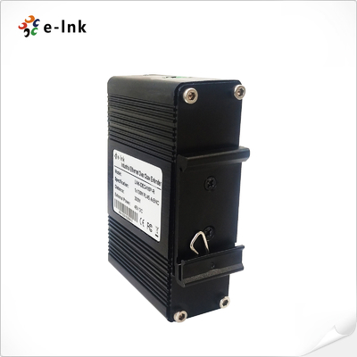 DIN-Rail Ethernet over Coax Receiver with 4-Channel Input and PoC Function