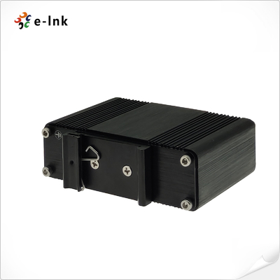 Industrial 1-In 4-Out Gigabit PoE Extender, IEEE 802.3at PoE+, 200m Extension