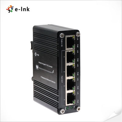 Industrial PoE Extender 1 Input 4 Output 95W 8023bt PoE++ Input