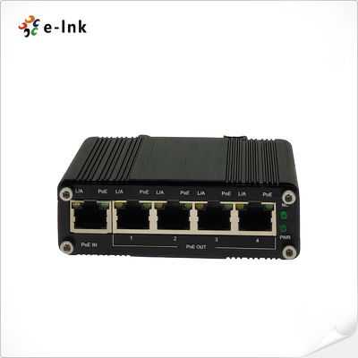 Industrial PoE Extender 1 Input 4 Output 95W 8023bt PoE++ Input
