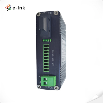 Industrial Serial RS232/RS485/RS422 Fiber Optic Modem 2Km on MMF 80Km on SMF