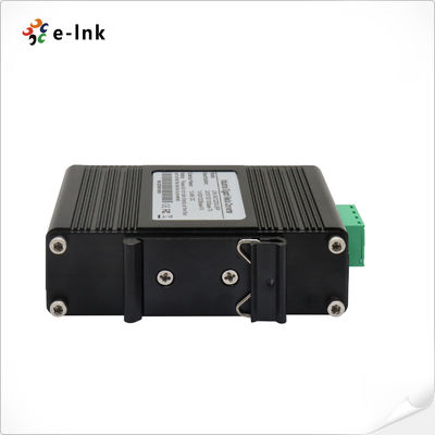 Solar-Powered Industrial PoE Switch 10/100/1000Mbps PoE 30W per Port with Wide Temp and 12~48VDC Voltage Booster DIN Rail