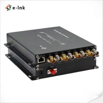 3G SDI Video Optical Converter 4 Channel Non Compressed Loop Out