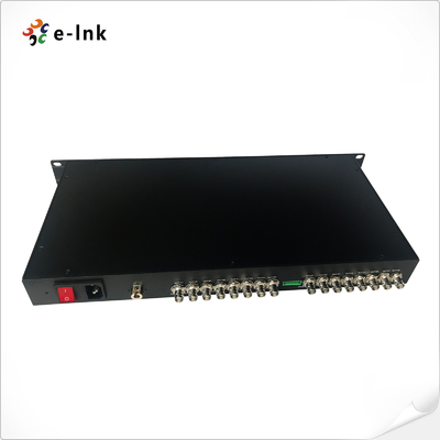 3G-SDI Video Over Fiber Converter 8 Channel With RS485 Data Transmission