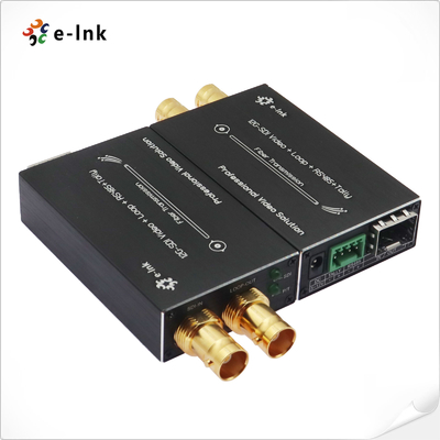 Mini 12G-SDI to Fiber Converter with Tally, RS485, and 4K Signal Loop Output