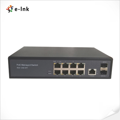 Gigabit PoE Switch 8023af/at 24V Passive 2 SFP Ports Managed