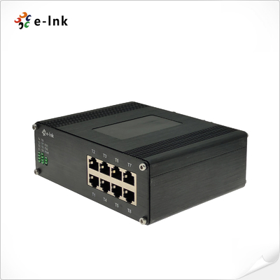 Unmanaged Industrial 8-Port Gigabit Ethernet Switch DIN-Rail Wall Mount