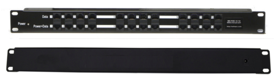 12-Port 1U Rack Mount Passive PoE Injector for IP Cameras APs