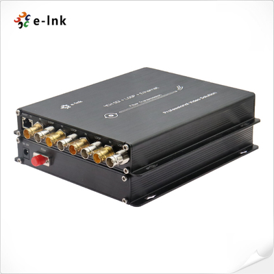 4-Ch 3G-SDI Fiber Optic Extender with Loop-Out Gigabit Ethernet