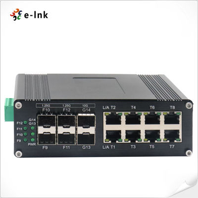 Hardened Managed Switch 10G Fiber Uplinks for IP Surveillance Systems