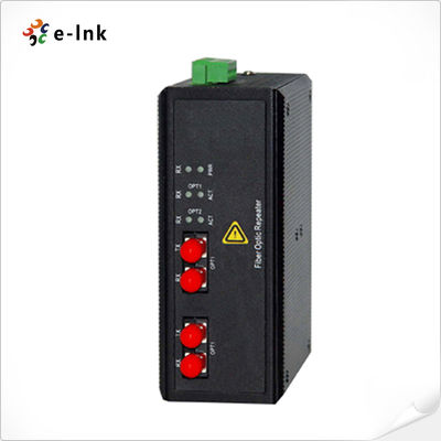 Fiber Media Converter DIN Rail Mount Wide Voltage 9V to 30VDC Redundant Input