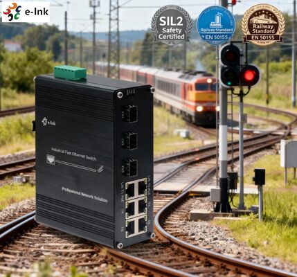 Industrial DIN-Rail Mounting 6 ports 10/100Base-TX + 3 port 100Base-FX Hardened PoE switch