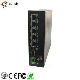 5-port 10/100/1000BASE-T (4-port PoE+) + 1-port 1000BASE-FX SFP Industrial Solar Power PoE Switch with 12VDC power input