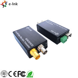 Mini Converter Optical Fiber 12G-SDI with Reverse RS485 and loop out Single Mode Fiber LC Connector 20KM