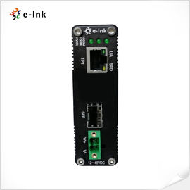 RJ45 Connector Industrial Ethernet Media Converter 10/100/1000Base-T To 100/1000Base-X SFP